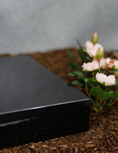 Grabplatte, Gedenktafel Granit black poliert